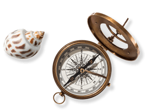 Image of Compass and Seashell