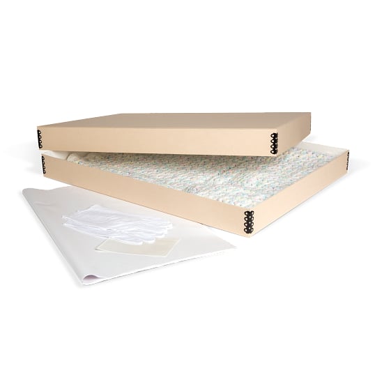 Gaylord Archival® Tan Barrier Board Children's Clothing Preservation Kit