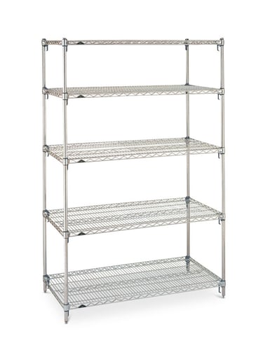 Stationary Super-Adjustable Shelving Rack