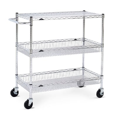 Wire Basket Utility Cart