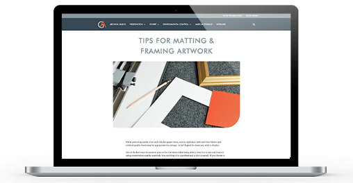 Tips for Matting & Framing Artwork Resource