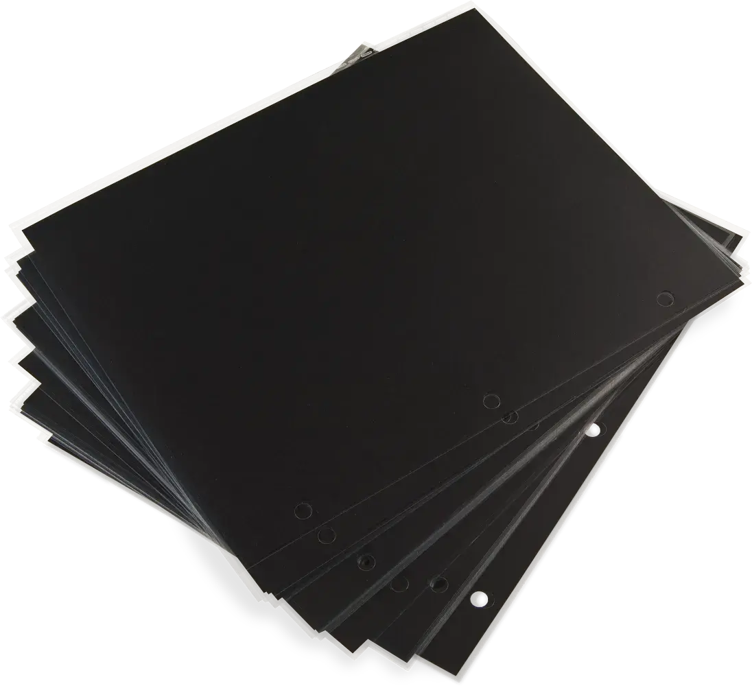 Archival Polyester Sheet Protectors with Mounting Pages (50-Pack)