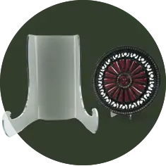 Double Bend Acrylic Plate Display Easel