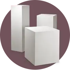 Jewell™ Primed Exhibit Pedestal