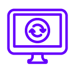 Computer refreshing icon Computer refreshing icon