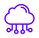 Digital cloud icon