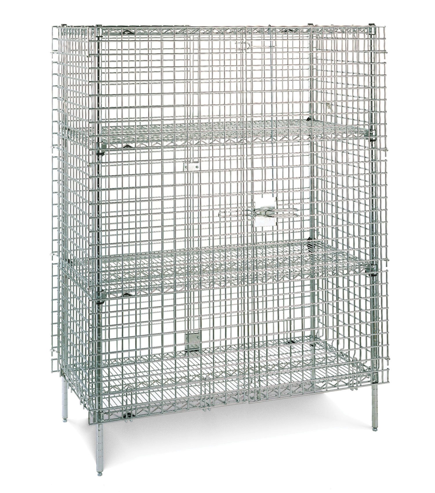 Stationary Secure Shelving Unit